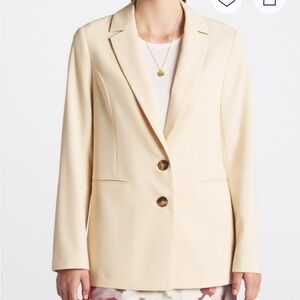 Mo-Ka Cream Blazer Suit Jacket